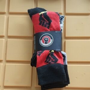 Black Lives Matter Red and Black Socks 3 Pack